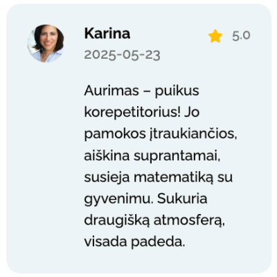 Atsiliepimais paremta pozicija